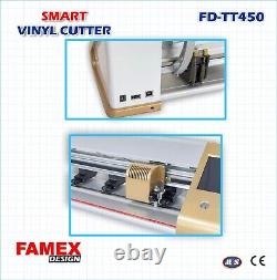 Famex 18in Vinyl Cutter Machine Vinyl Plotter Affichage LCD Logiciel Signmaster
