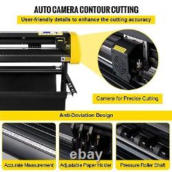Ficker Vinyl Cutter Plotter Machine 720mm Caméra De Haute Garde Contour Coupe LCD