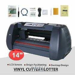 Nouveau 14vinyl Cutter Plotter Cutting Sign Maker Sticker Print Graphics Écran LCD