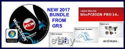 Nouveau Winpcsign Pro 14 Vinyl Cutting Plotter Software + Rhinestone Special Bundle