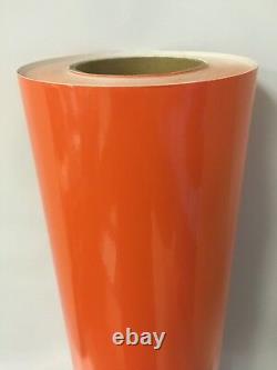 Orange Glossy Vinyl 24 X 150 Pieds Plotter Cutter Liquidation Best Deal