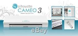 Silhouette Cameo 3 Edition Blanc Cutter Traceur Pour Transfert De Carte Vinyle Autocollants