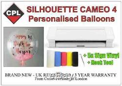 Silhouette Cameo 4 Traceur / Cutter. Appliquer En Vinyle Balloons, Signes, Véhicules Etc