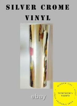 Silver Glosy Sign Vinyl 24 X 50 Pieds Pour Plein De Cutter