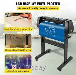 Vevor 28 Vinyl Cutter/plotter Machine De Découpe Logiciel 3 Lames Écran LCD