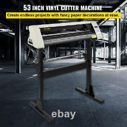 Vevor 28 Vinyl Cutter/plotter Machine De Découpe Logiciel 3 Lames LCD Blanc